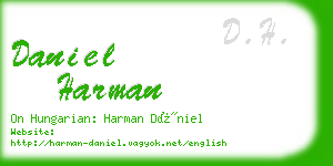 daniel harman business card